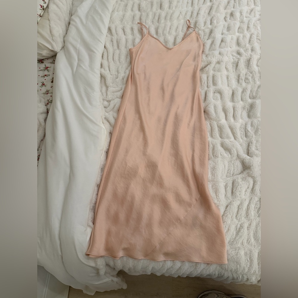 Wilfred Blush Pink Slip Dress